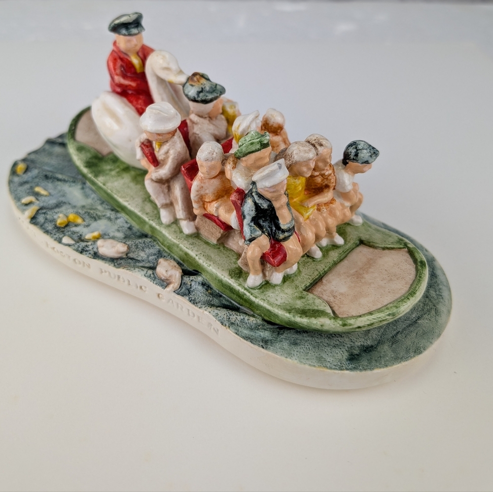 Vintage 1983 Sebastian Miniatures Swan Boat Boston Public Garden